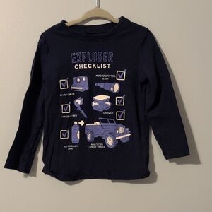 Carter's 2T Navy Blue Graphic Shirt